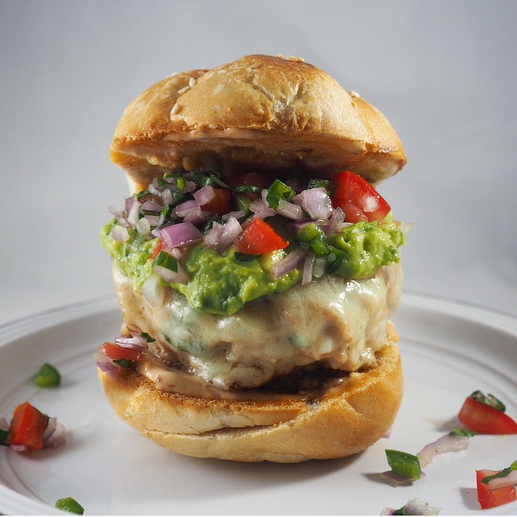 Loaded Jalapeno Cheddar Chicken Burgers