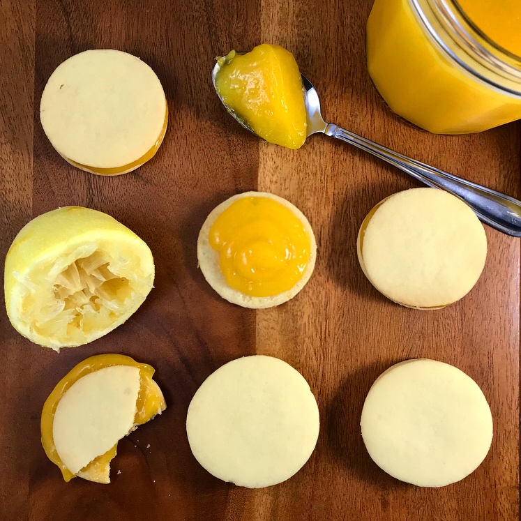 Lemon Curd Sandwich Cookies