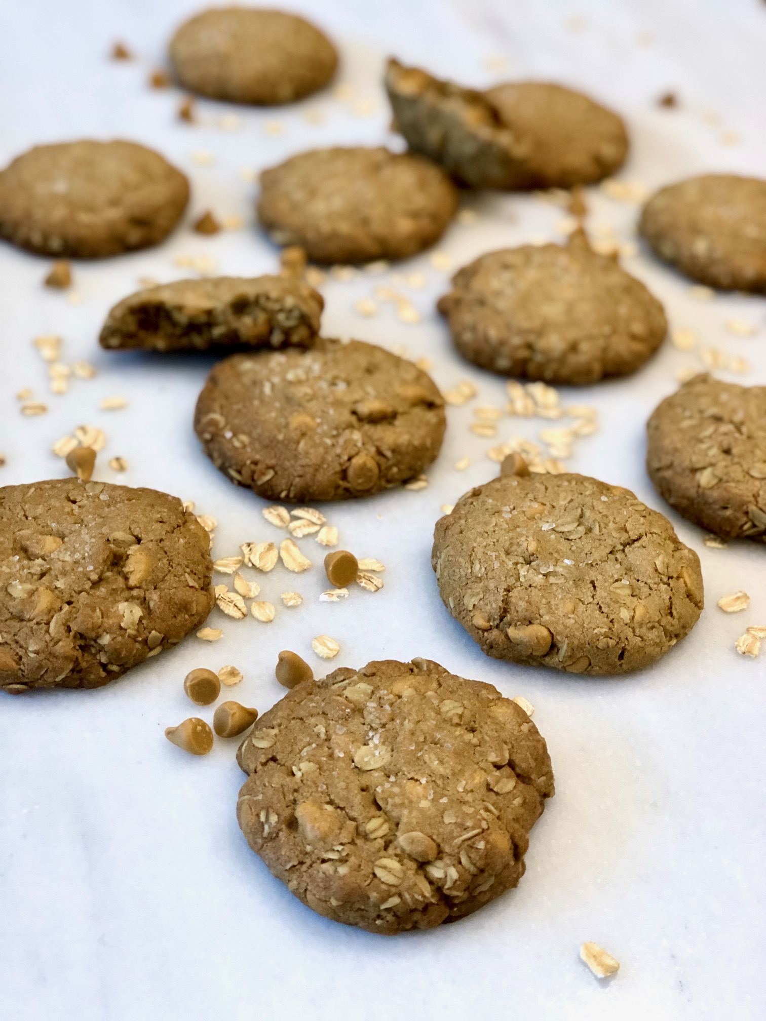 Brown Butter Butterscotch Oatmeal Cookies